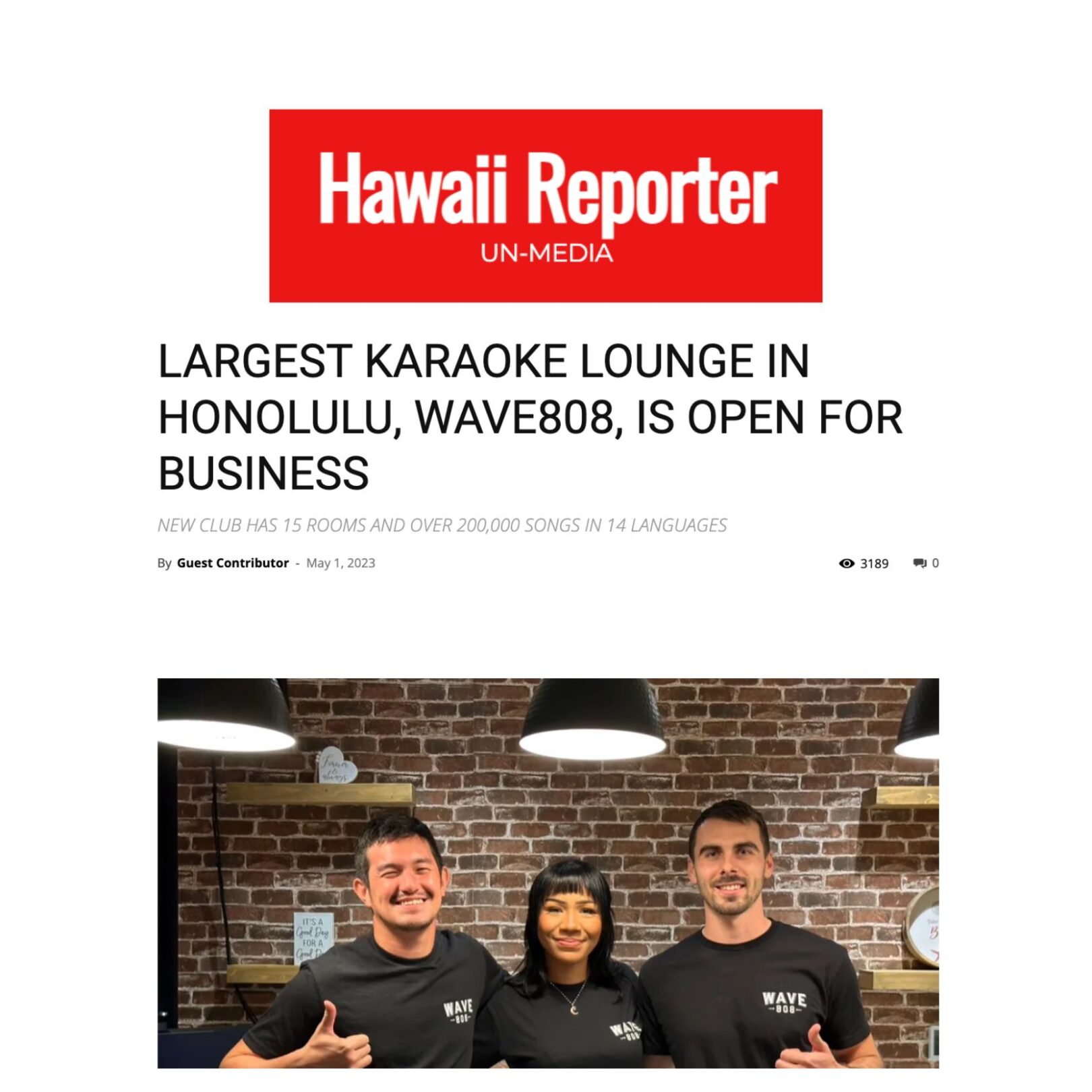 Largest karaoke lounge in Honolulu, Wave808, is open for business – Hawaii Reporter